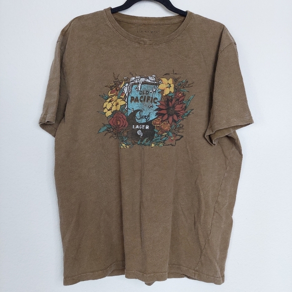 Lucky Brand Old Pacific Lager Tee Size Large - Picture 2 of 10